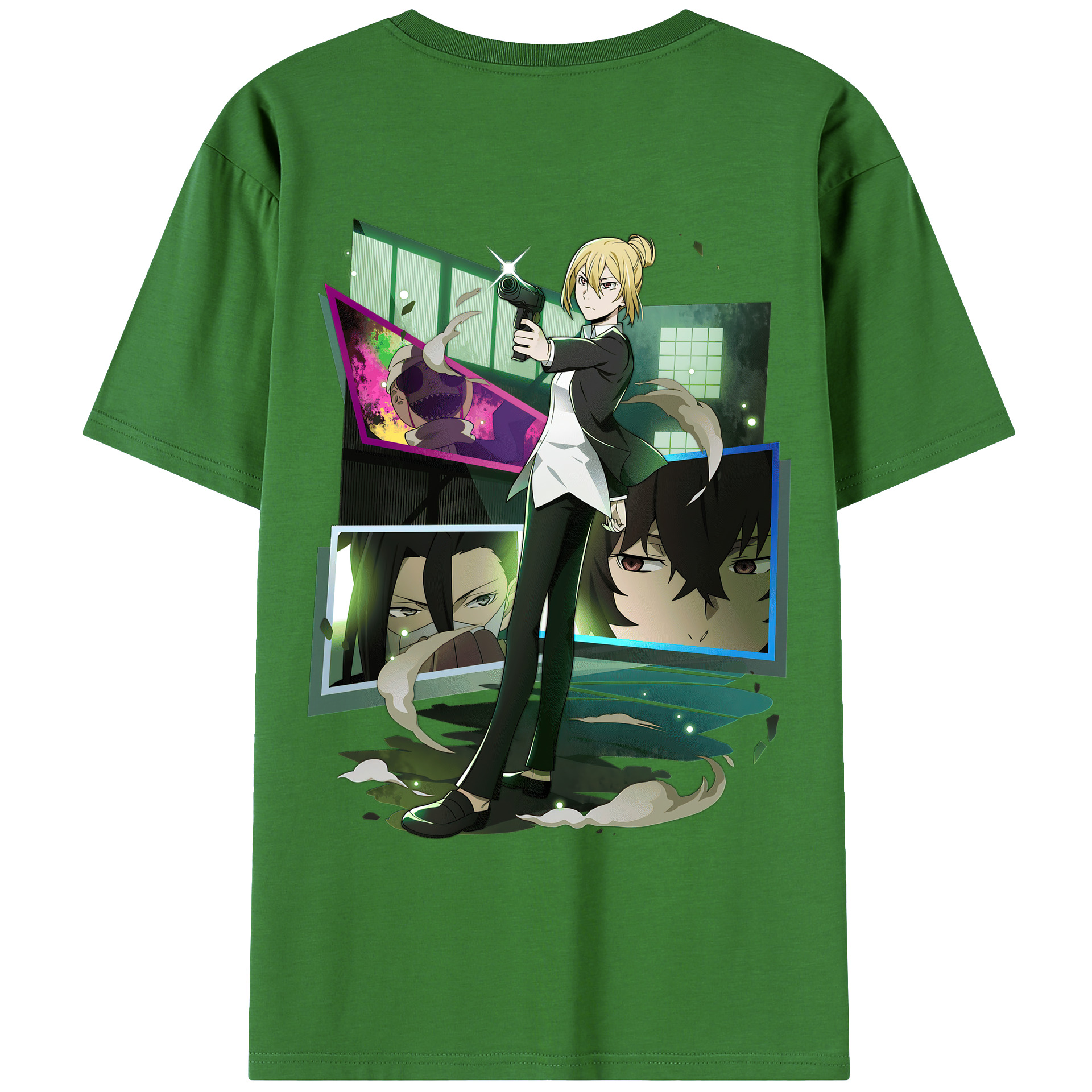 （画像用） 文豪ストレイドッグス Bungo Stray Dogs レディース半袖Tシャツ(バックプリント)